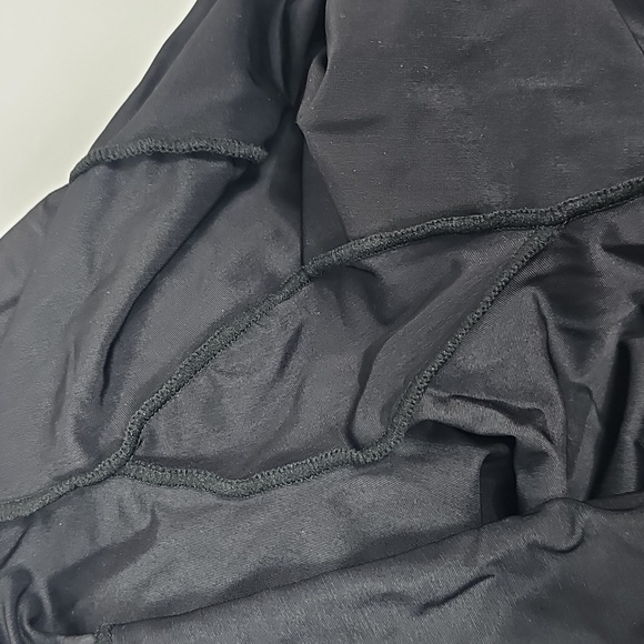 NIB Jeffrey Campbell Pantalones Leggings Platform Boots Size 6 Black Chunky Heel - Picture 4 of 8